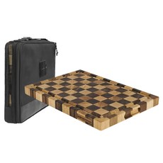 KZM OUTDOOR 木砧板含收納袋 36 x 25 x 3.3cm 38 x 27 x 4cm 1.6kg, 1單位棋盤, 1組