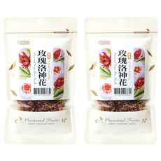 惠香 玫瑰洛神花, 糖酥玫瑰洛神, 夾鏈袋包裝, 80g, 2包