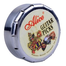 Alice 12片圓形鐵盒裝吉他彈片組 A011C, 1個, 0.46mm