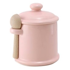 ZERO JAPAN 陶瓷儲物罐 附木頭湯匙, 300ml, 1個