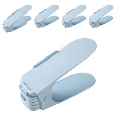 C030馬卡龍可調式鞋架 260, 顏色隨機, 6個