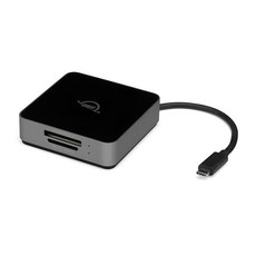 OWC Atlas CFexpress/SD 雙槽讀卡機, 黑色 + 灰色, 1個, OWCTCCFXBSDRDR