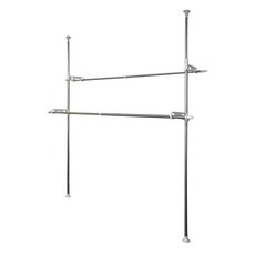 雙手萬能 頂天立地雙桿曬衣架, 最大承重30kg, 高206~310 x 寬214~300 x 深34~51cm, 97393NA-YTC