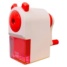 Tomato 削筆機 5段式粗細調整 大小筆桿皆適用 自動退芯 可替換刀刃, 淡紅色, 1個