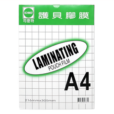 SCHMIDT 司密特 A4尺寸霧面護貝膜 不反光 無靜電 100張, A4(305mm x 216mm), 1盒