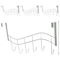 波浪門後六鉤, 鐵線鍍鉻材質, 408, 4個