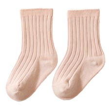 愛北鼻 兒童糖果中筒襪 L 淺粉色 建議年齡3~5歲 精梳棉 舒適透氣