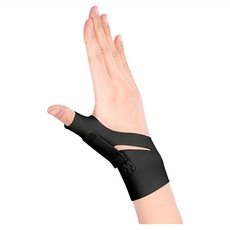 XA 隱形款機能拇指護腕固定帶 右手 質感黑 拇指護具 拇指支撐 健康護具, 1個, S