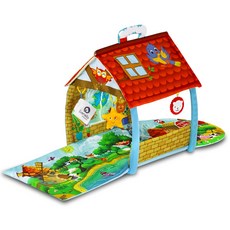 lionelo 感官啟蒙健力遊戲墊 Agnes Plus 659200, 迷彩村, 1個