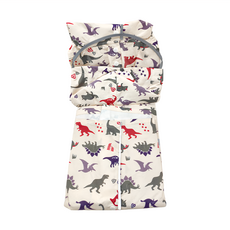 愛北鼻 兒童加厚加強防水雨衣-侏儸紀公園 加高領口防水 L碼, L