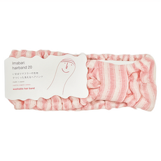 imabari towel 今治毛巾 有機匹馬棉 可機洗髮帶, 粉色, 1個