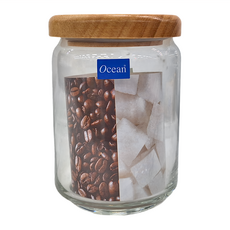 Ocean Glass木蓋儲物罐, 650ml, 1個