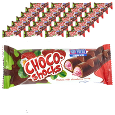 Polus Choco shocks 威化條，草莓口味, 40g, 90包