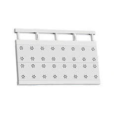 伸縮隔板材質: 塑膠+碳鋼, 白色, 1個, 38~60 x 42cm