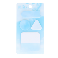 sun-star mitte造型便利貼 4種樣式各25張, 藍色, 100張, 1組