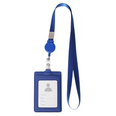 Abern 掛繩交通卡證件套, 藍色, 1個