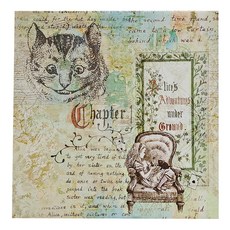 24mama 掛畫 單聯式 無框畫 夢遊仙境04, 50 x 50cm, 夢遊仙境