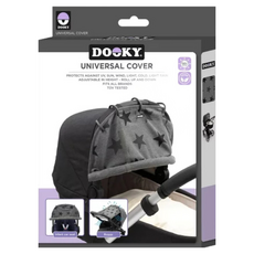 chicco Dooky提籃遮陽罩, 灰星, 1入