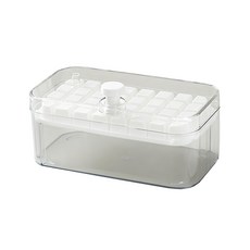 小麥購物 按壓式製冰盒 單層 C497, 1個, 白色