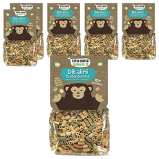 Little Pasta 帕斯達 Ditalini Baby Pasta 迷你管造型寶寶義大利麵, 銅模壓製成型, 無額外添加鹽和糖, 添加維生素B1, 250g, 6包