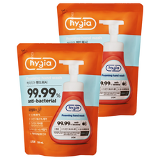 LION 獅王 hygia 洗手乳補充包 洗淨99.9%微塵粒子 無添加14種有害成分, 350ml, 2包