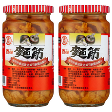 KIMLAN 金蘭 香菇麵筋, 香氣濃郁，幸福滿滿的麵筋口感, 無防腐劑、無色素、無香精, 396g, 2罐