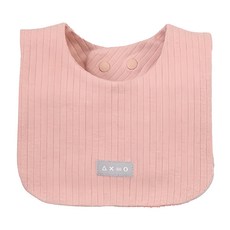 KU.KU Duckbill 酷咕鴨 PLUS竹纖羅紋方形圍兜, 自然粉, 1入, 1件