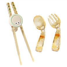 JAR嚴選 PPSU兒童學習餐具組 學習筷 + 彎頭叉勺 大眼 1組 3檔自由微調 耐高溫180°C 可機洗/水煮 含收納盒