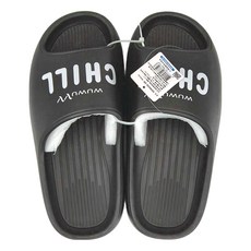 WUWU 男款 胖胖厚底拖鞋 MA024, 27.5(44-45), 黑色