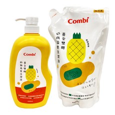 Combi 康貝 黃金雙酵 奶瓶蔬果洗潔液，泡沫細緻 好沖好洗, 1.8L, 1組