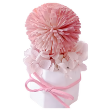 Floral M Colorful彩虹泡泡香氛擴香花 + 香氛油 櫻花粉, 香味隨機, 1組, 5ml