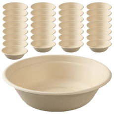 Highching 高精 植纖紙碗 原色 1L, 1包, 100個