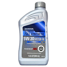 HONDA 本田 5W-30 原廠全合成機油 銀罐, Ultimate 全合成機油, 1 U.S. QT (946 mL), Genuine Ultimate, 1瓶