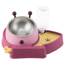 蝴蝶寵物碗 33 x 24 x 14cm 399g, 粉色, 1組