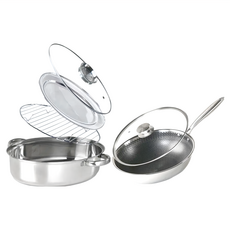 蒸鮮 不鏽鋼六件組 Set, 鍋具, 1組