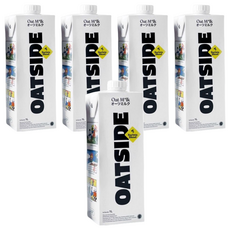 OATSIDE 歐特賽 咖啡師燕麥奶 1L, 濃郁不油膩, 零乳糖, 無加糖, 5瓶