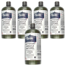 LA CORVETTE 法釩馬賽莊園 神奇污降解清潔劑 檸檬香味 法國原裝進口, 1L, 5瓶