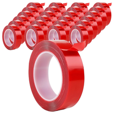 透明強力膠條 25mm 25捲, 強力黏貼 無痕不殘膠, 透明色