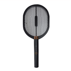 ROYALLIN 蘿林嚴選 多功能電蚊拍 鋰電池 USB快充 紫光捕蚊燈, 黑色