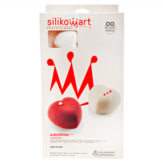 Silikomart 8連心型模, 耐熱-60°C~230°C, 義大利製造, 36.186.99.0065, 1個