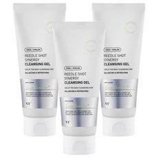 VT COSMETICS 增效潔顏凝膠, CICA x HYALON REEDLE SHOT SYNERGY CLEANSING GEL, 平衡和清爽, 150ml, 3條