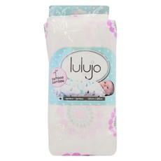 lulujo 竹纖維嬰兒包巾,柔軟透氣吸溼,120cm x 120cm, 紫色小花