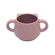 MODU'I BLUEMAMA 鉑金矽膠雙耳熊杯 - 玫瑰粉, 250ml, 1個