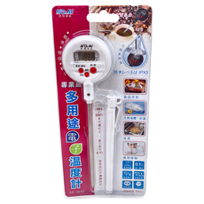 Dr.AV 聖岡科技 電子式料理溫度計 白色 專業級多用途 精準測量 適用於烘焙、油炸、燒烤等烹飪情境, 1支