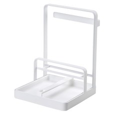 Homely Zakka 日式簡約鐵藝多功能立式收納架, 白色, 1個