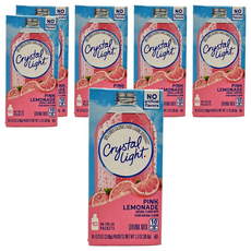 Crystal Light 粉紅檸檬汽水沖泡粉 無人工香料, 3.68g, 10條, 6盒