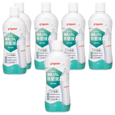 pigeon 貝親 嬰兒奶瓶消毒液, 1L, 6瓶