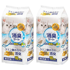 IRIS 貓廁專用檸檬酸除臭尿片 TIH10C 347792, 10片, 2包