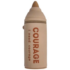 QI COLOUR 矽膠萬用鉛筆盒 QS-2017, 米咖色, 1個