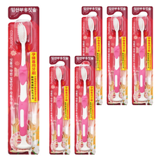 POMiER 孕婦專用牙刷，深入牙齦縫隙清潔，圓刷頭設計，溫和按摩牙齦，預防口腔疾病, 1入, 6支